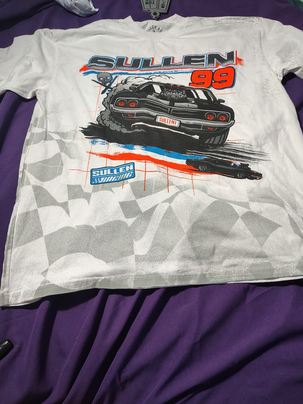 Sullen 99 White Graphic Racing Tee - Men